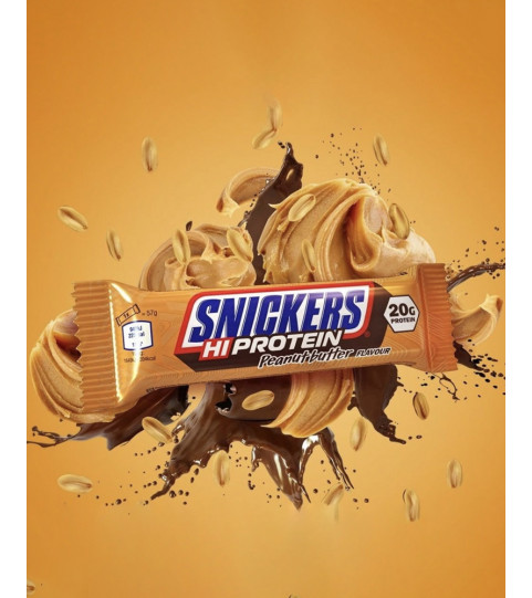 Snickers Hi Protein Peanut butter|Barre Protéinée