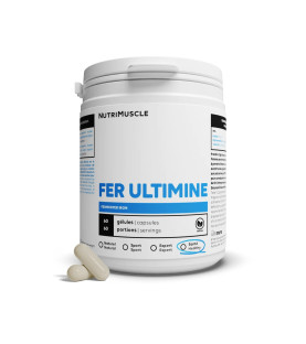 Nutrimuscle, Fer ultime, aide à réduire la fatigue, et au fonctionnement normal du système immunitaire.