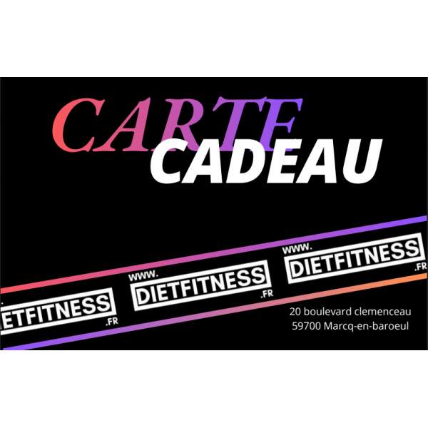 Carte cadeau Dietfitness