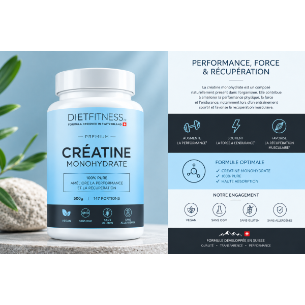 Dietfitness - creatine monohydrate micronisée 500gr